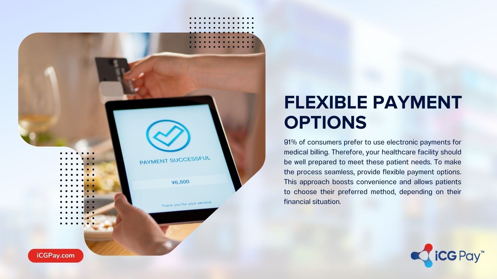 Flexible payment options