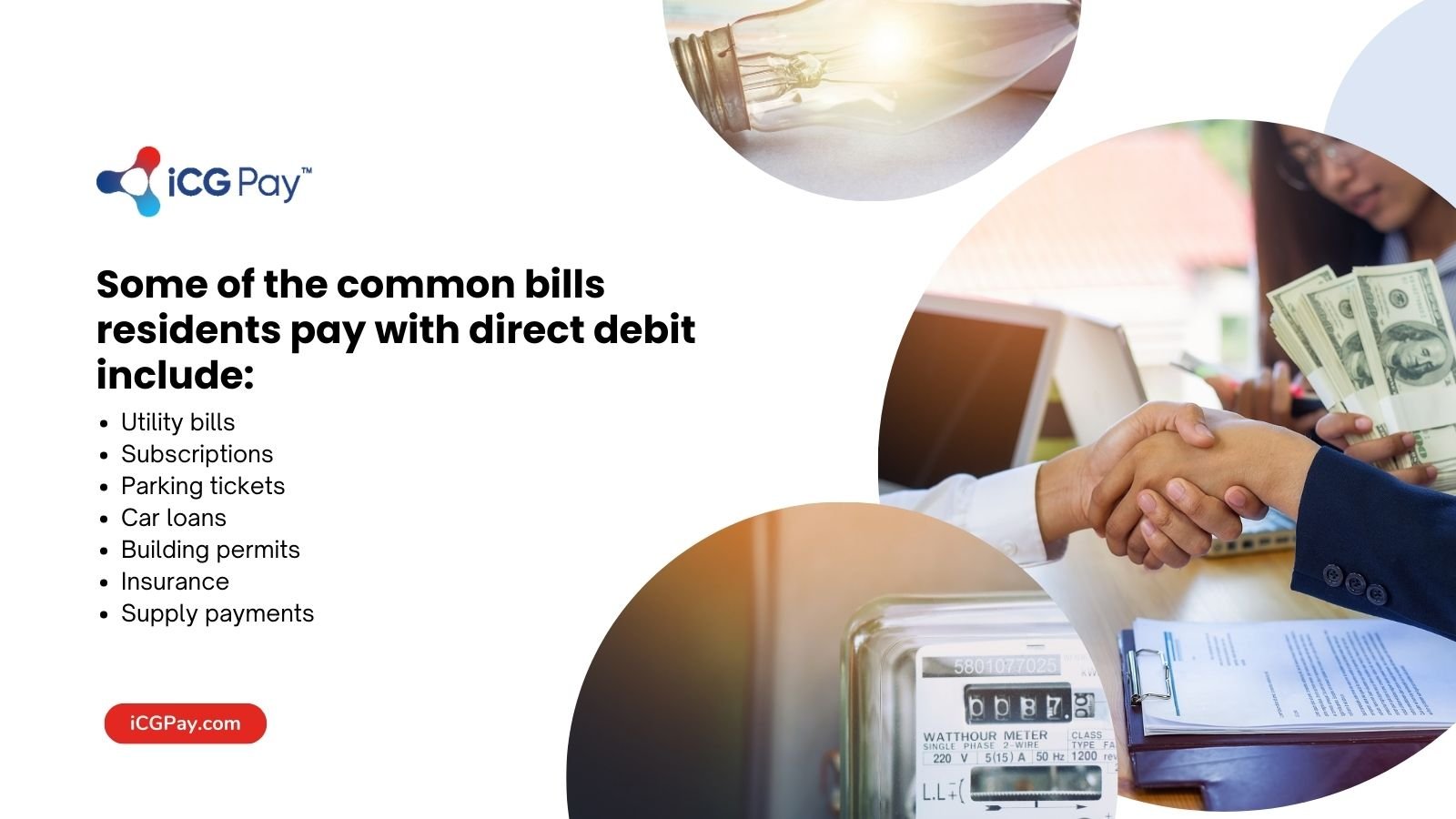 Common direct debit payments