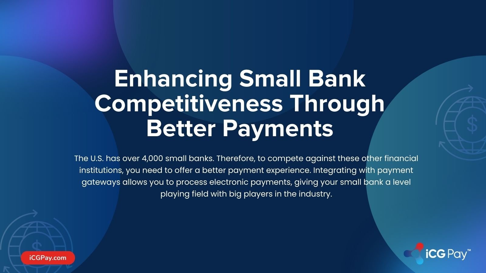 Better payments for small banks