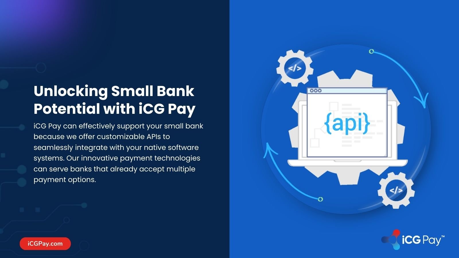 iCG Pay for Small Banks